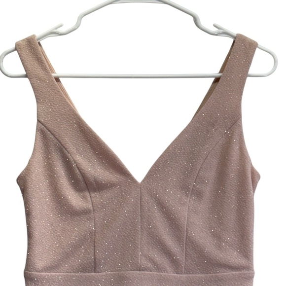 Midnight Doll Beige Soarkle Cocktail Dress. Size 5 - Picture 5 of 12